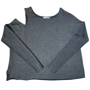 Bailey 44 Charcoal Cold Shoulder Sweatshirt